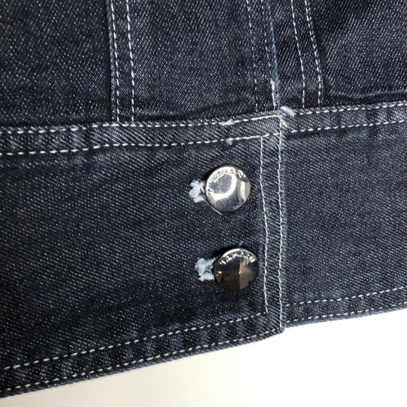 Tahari blue denim jacket Medium long sleeves NWT - Picture 6 of 14